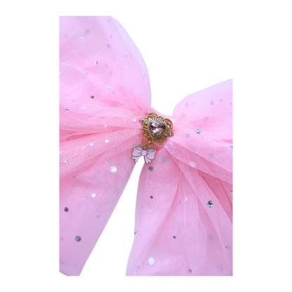 Pink Sparkle Tulle Big Bow