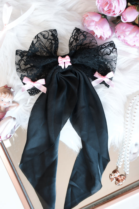 Black & Pink Bow