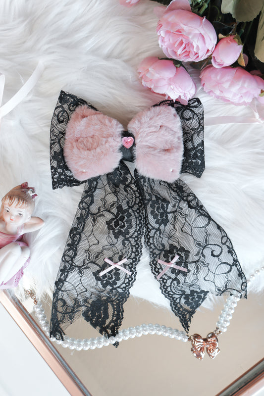 Black Lace Bow