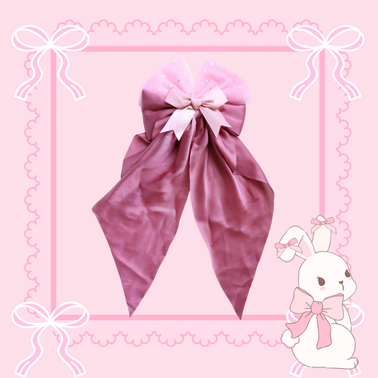 Mauve Satin Bow